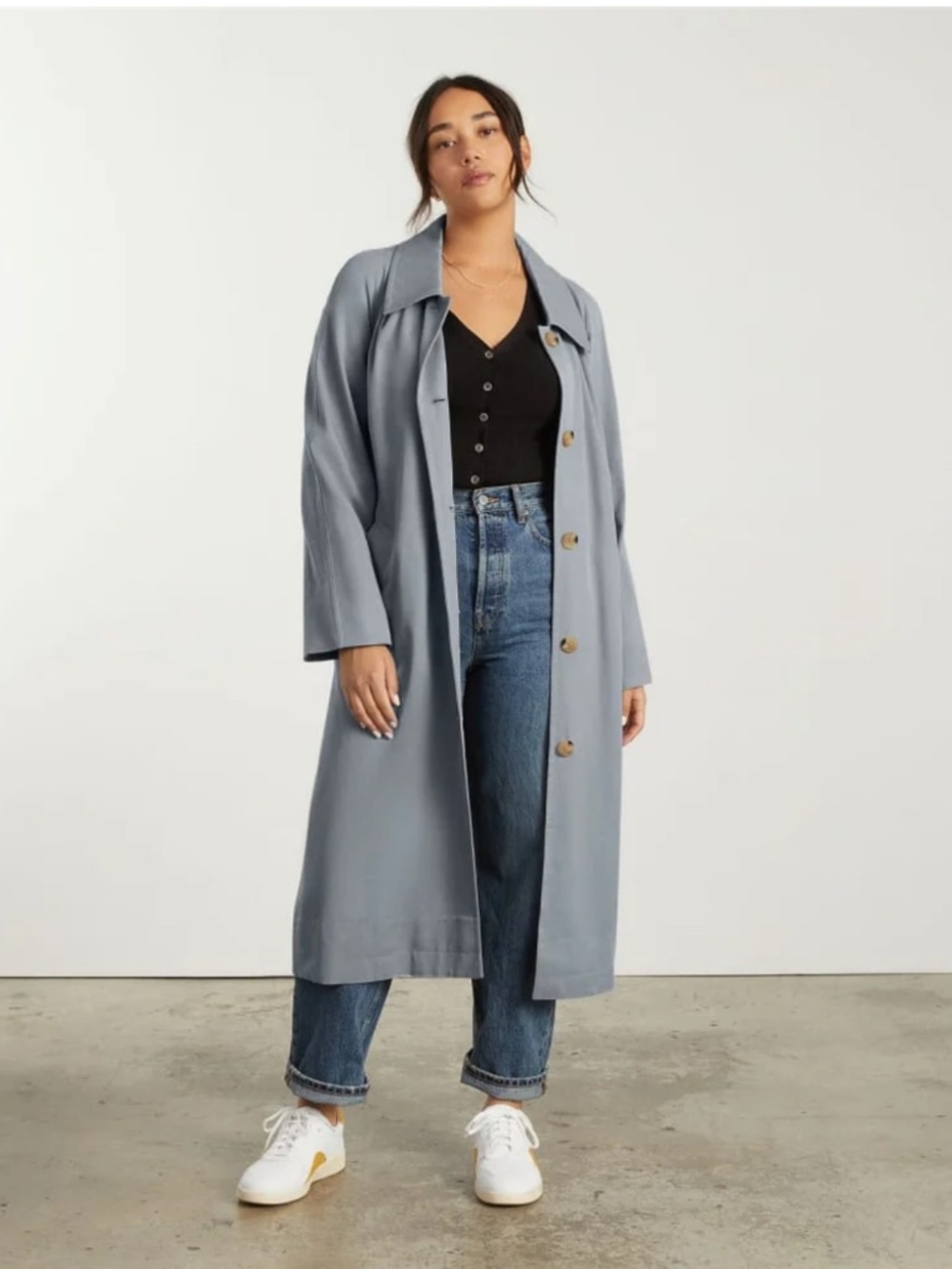 Everlane Draped Trench Coat